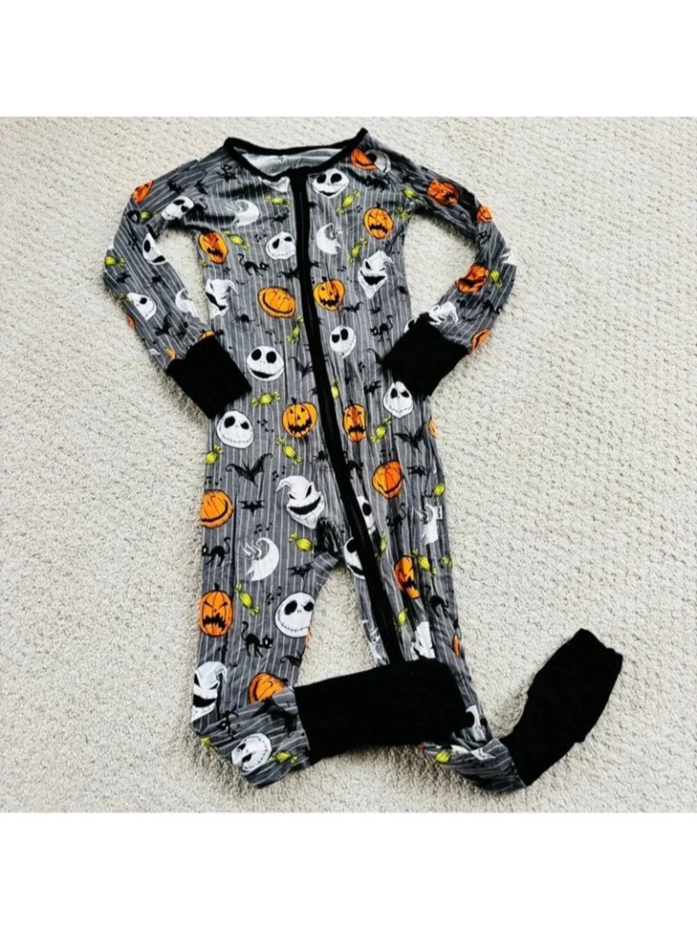 Little sleepies nightmare before Christmas one piece bamboo pajama